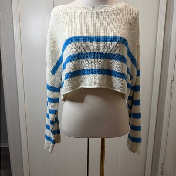 Zara Cream Knit Sweater - Picture 2 of 7